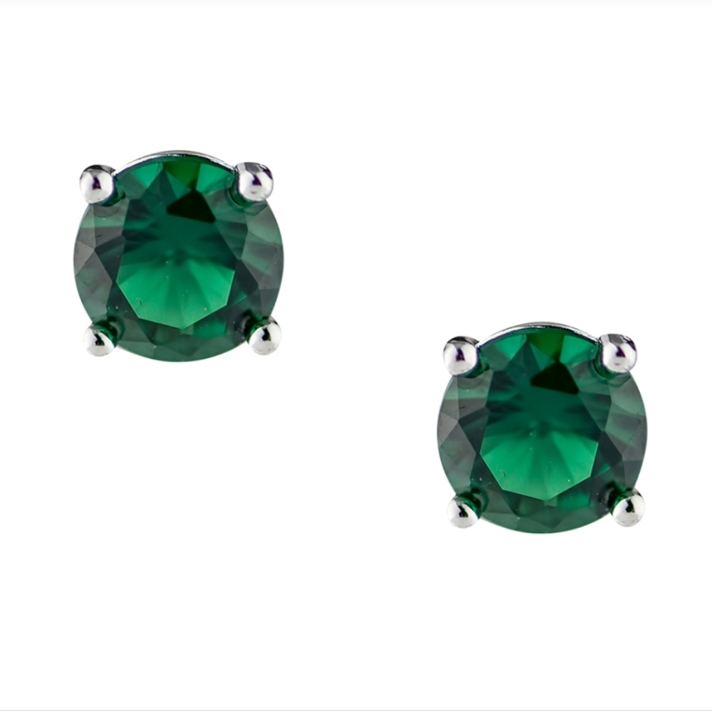💜2/$90! Kenneth Jay Lane Luxe Classic Round Stud Earring Post 4Prong